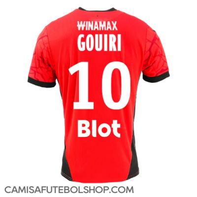 Camisa de time de futebol Stade Rennais Amine Gouiri #10 Replicas 1º Equipamento 2024-25 Manga Curta Camisa de time de futebol Stade Rennais Amine Gouiri #10 Replicas 1º Equipamento 2024-25 Manga Curta
